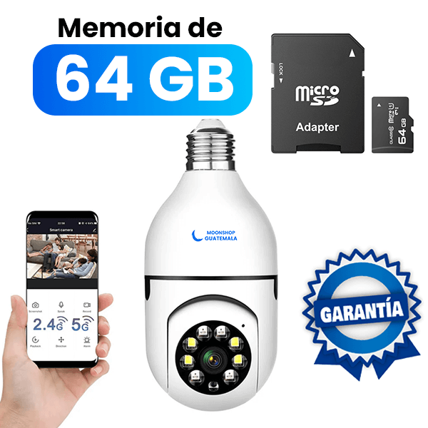 Cámara de Seguridad ORIGINAL + Memoria de 32 GB GRATIS
