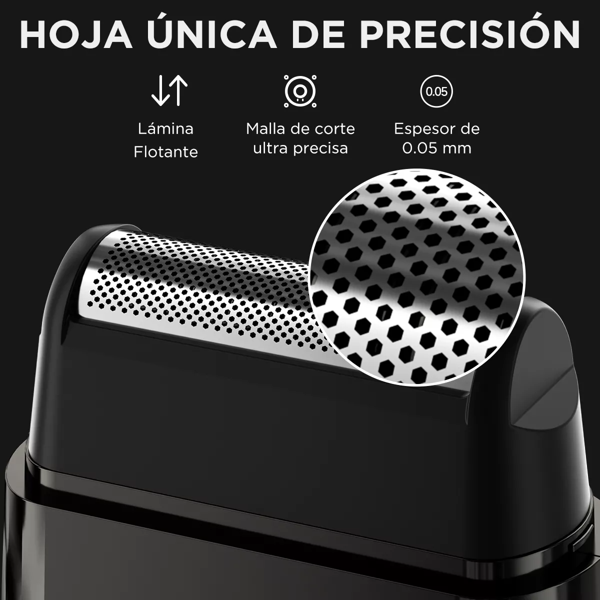 Mini shaver recargable de diseño compacto y portátil