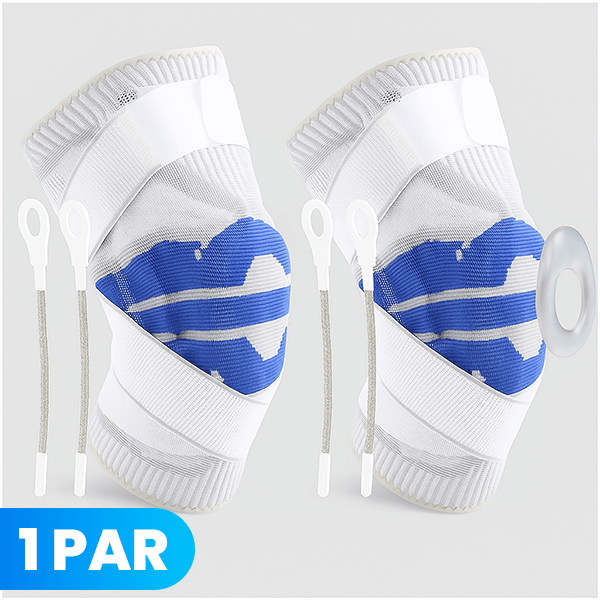 OFERTA 2X1 ⭐️ Rodillera Ortopédica con Dos Soportes de Varilla Metálica y Gel para Evitar Golpes