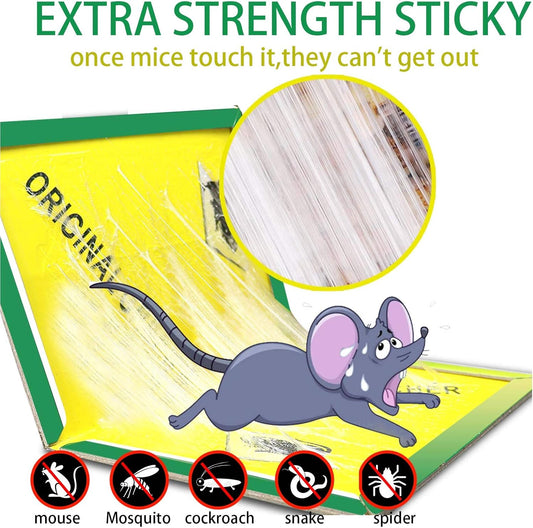 Trampas de pegamento adherente para ratas y ratones paquete 6 unidades