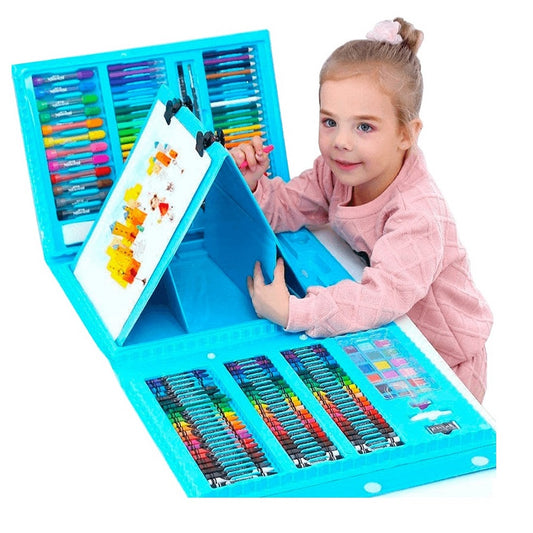 MEGA SET DE ARTE DE 208 PIEZAS - Color Celeste UNISEX ✨