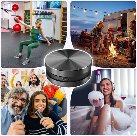 Altavoz Inalámbrico de Conducción Ósea 🔊 Sonido 8D Envolvente + Graves Potentes ✨
