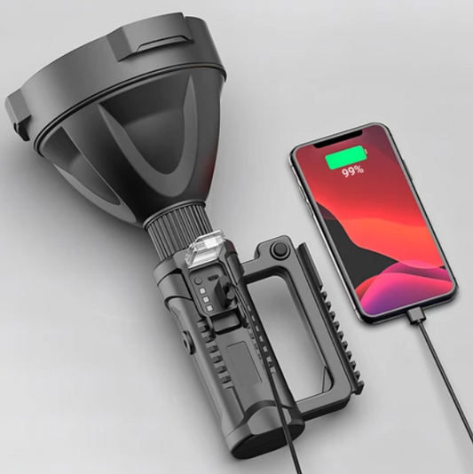 Súper Linterna De Foco Recargable con Tripode GRATIS