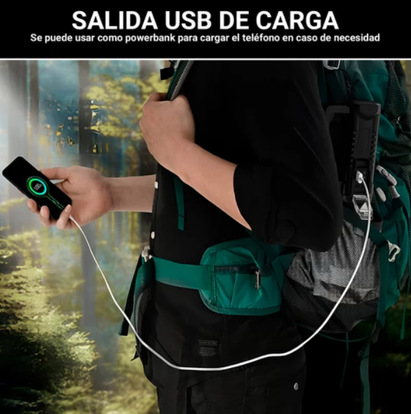 Súper Linterna De Foco Recargable con Tripode GRATIS