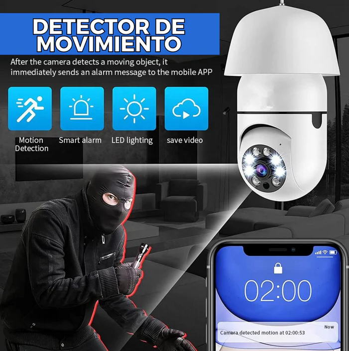 Cámara de Seguridad ORIGINAL + Memoria de 32 GB GRATIS