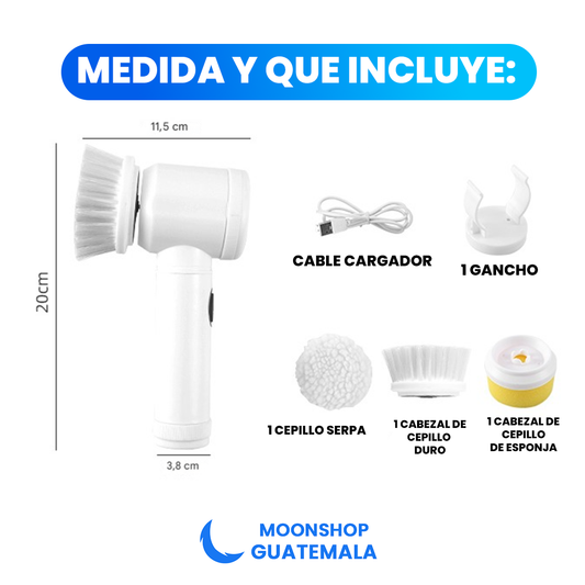 Cepillo de Limpieza Giratorio Eléctrico