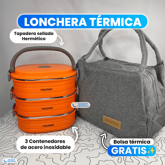 Lonchera Térmica que Mantiene tu Comida Caliente + Bolsa Térmica GRATIS 🎁✨