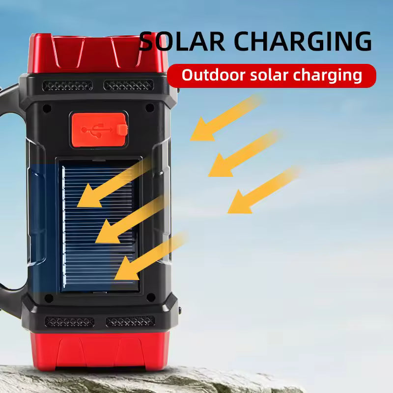 Linterna Solar Led - Se recarga con el Sol y es Impermeable ✨