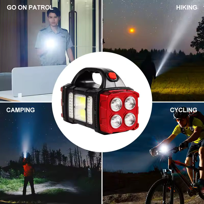 Linterna Solar Led - Se recarga con el Sol y es Impermeable ✨