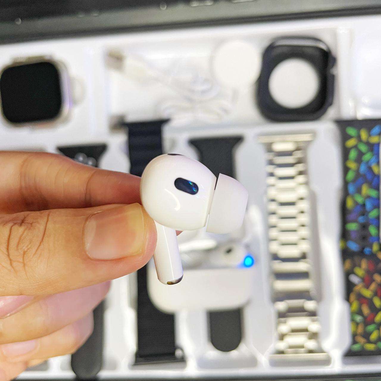 Smartwatch + 7 Pulseras + Audifonos