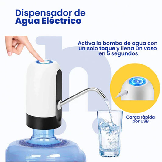 Dispensador Eléctrico Recargable de Agua Portátil