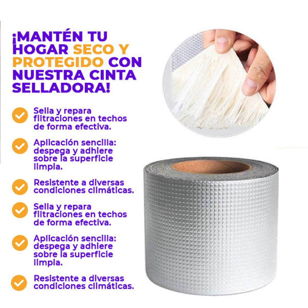 OFERTA 2X1🔥 CINTA SELLADO IMPERMEABLE  - 5 METROS C/U