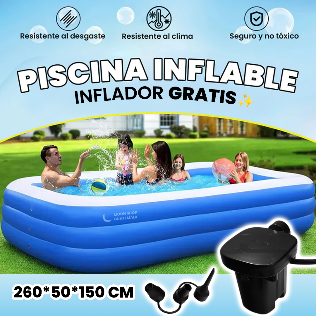 PISCINA + Inflador Portátil GRATIS 💦 🎁