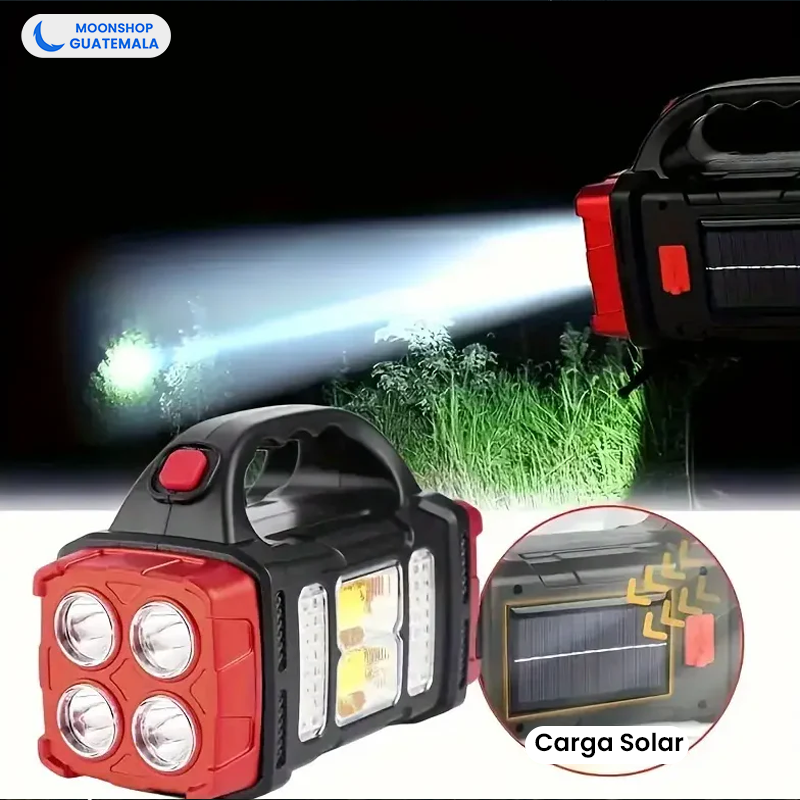 Linterna Solar Led - Se recarga con el Sol y es Impermeable ✨