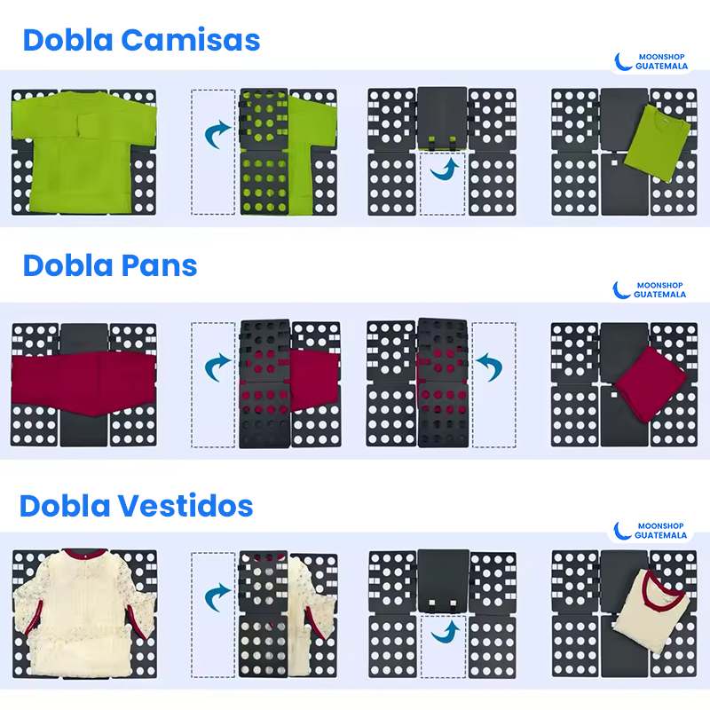 OFERTA 2X1 ⭐ Tabla para Doblar Ropa 👕 Dobla en Segundos y Ahorra Espacio ✨