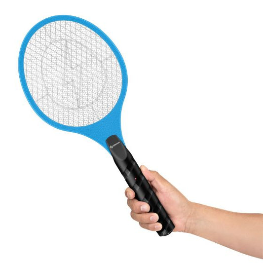 Raqueta electrónica exterminadora de insectos.