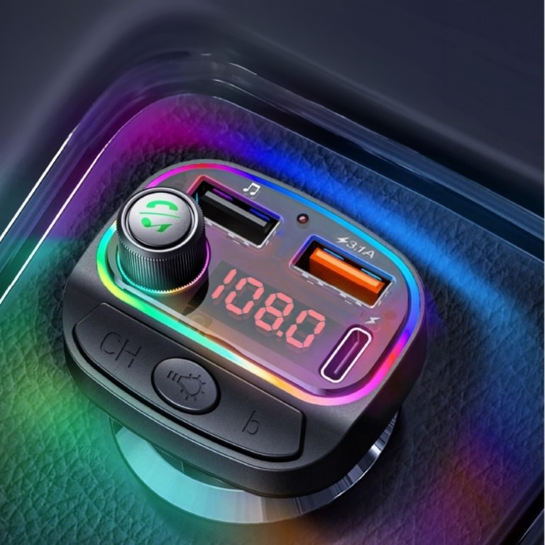 Transmisor Bluetooth y Cargador Tipo C - USB Carga rápida ✨