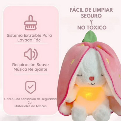 Peluche Relajante Fresa -  (Luz y Sonido). 💤
