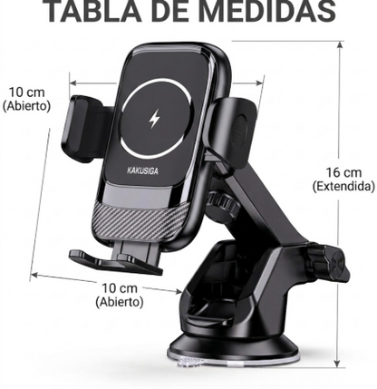 Soporte para carro Inalámbrico de carga rápida 15W