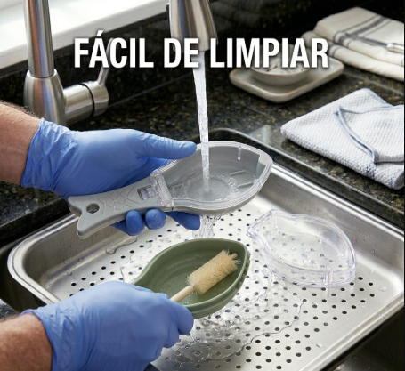 Descamador que raspa escamas fácil y se limpia en segundos