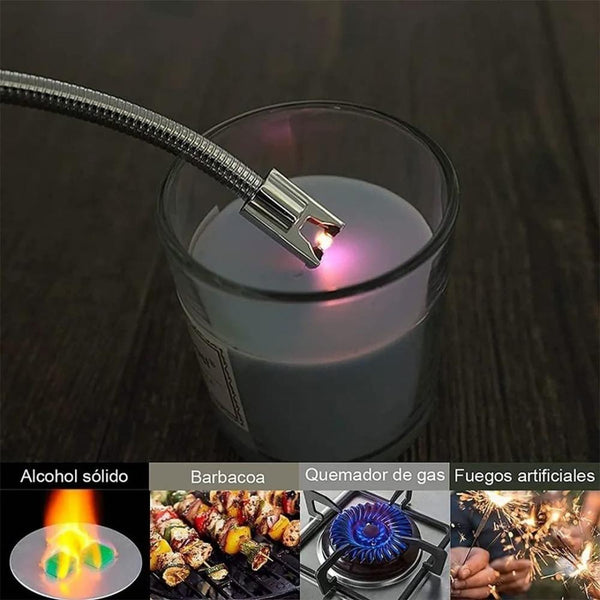 Encendedor eléctrico recargable cargando por puerto USB