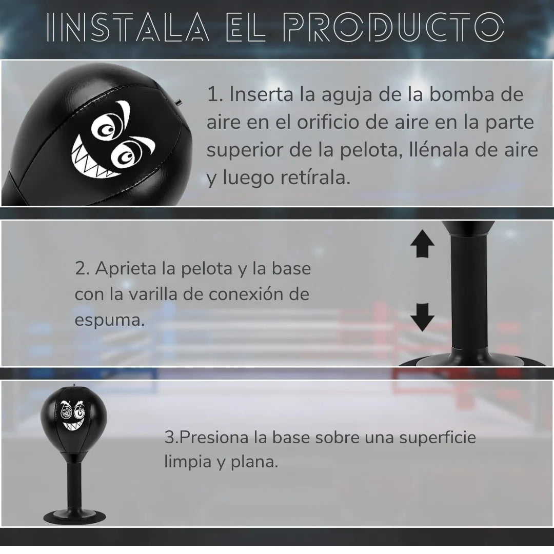 Saco de Boxeo de Escritorio - Golpeador anti-estrés