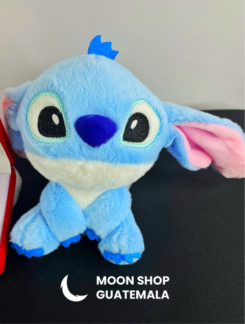 Peluche Stitch azul suave, juguete coleccionable