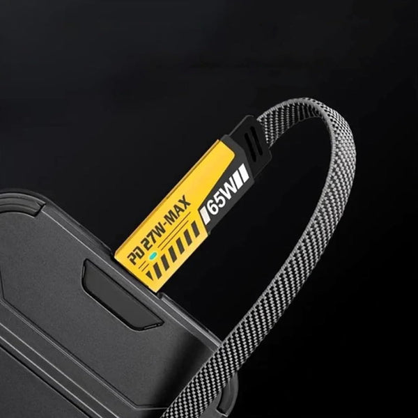 Cable PD de 65W trenzado 4 en 1 para cargar varios equipos