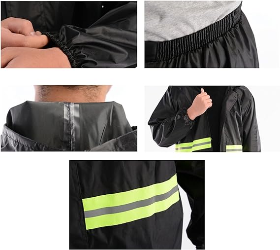 Traje impermeable unisex de materiales duraderos para mantenerte seco