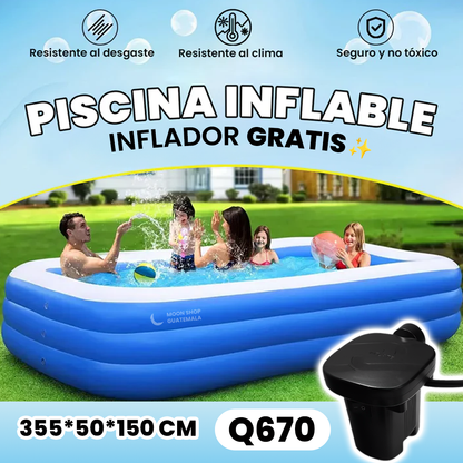 PISCINA + Inflador Portátil GRATIS 💦 🎁