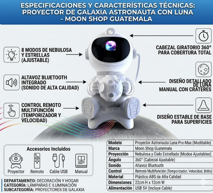 OFERTA 🔥 Proyector ✨ y Altavoz Astronauta 🎶🎵,