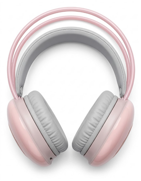 Audífonos Inalámbricos BT  Gaming  con Micrófono Rosa