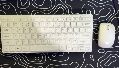 Teclado y Mouse  Blanco Bluetooth