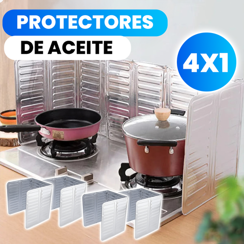 Protectores de aceite resistentes al calor para la cocina, antiadherentes