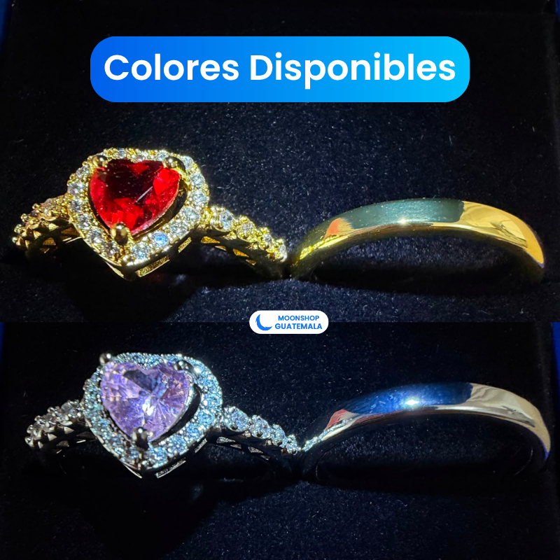 Anillos para Parejas Ajustables + Caja con Luz LED GRATIS