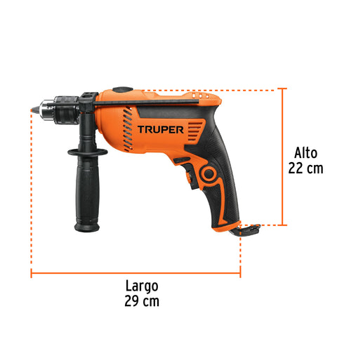 Rotomartillo Truper Pro 1/2 de 650W con velocidad variable reversible