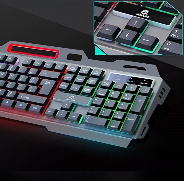 Teclado y mouse alámbricos USB plug and play para PC