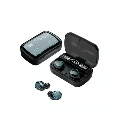 Audífonos Bluetooth M10 TWS con Pantalla LED - Negro