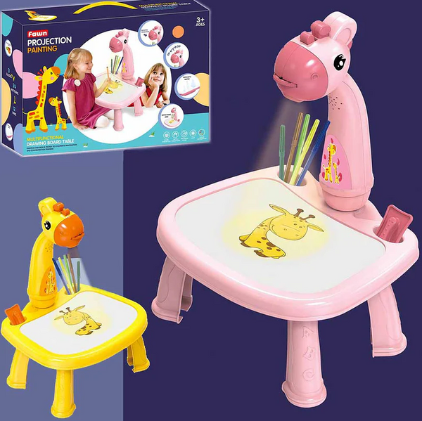 Mesa que proyecta figuras con música para niños desde 3 años