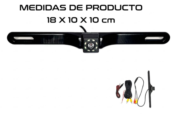 Cámara de retroceso con marco de placa
