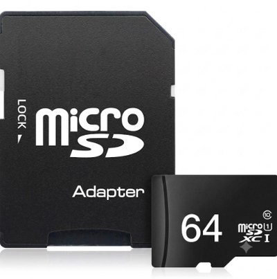 Memoria Micro SD de 64 GB Clase 10 con Adaptador SD, a Prueba de Agua e Impactos
