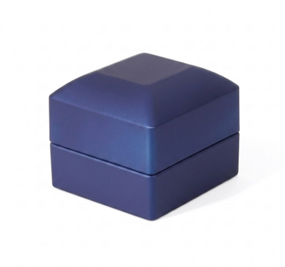 Estuche de Lujo para Anillo con Luz LED Integrada Color Azul