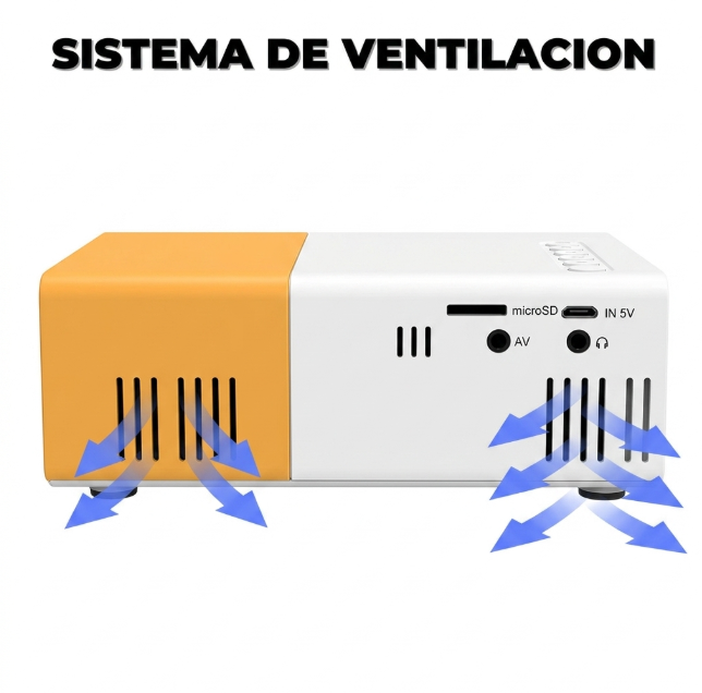 Mini Proyector Portátil LED para Cine en Casa con Control Remoto