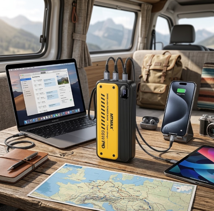 Batería Portátil Power Bank 30,000 mAh 🪫