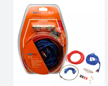 Kit de cables para amplificador y subwoofer de auto hasta 1500w