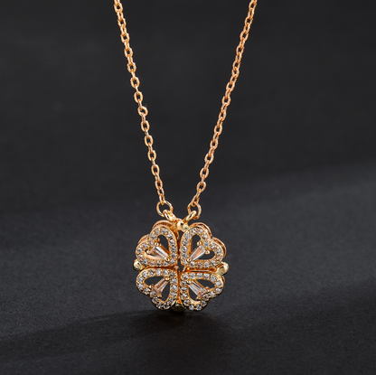 Collar Trébol de 4 Corazones 🍀❤️