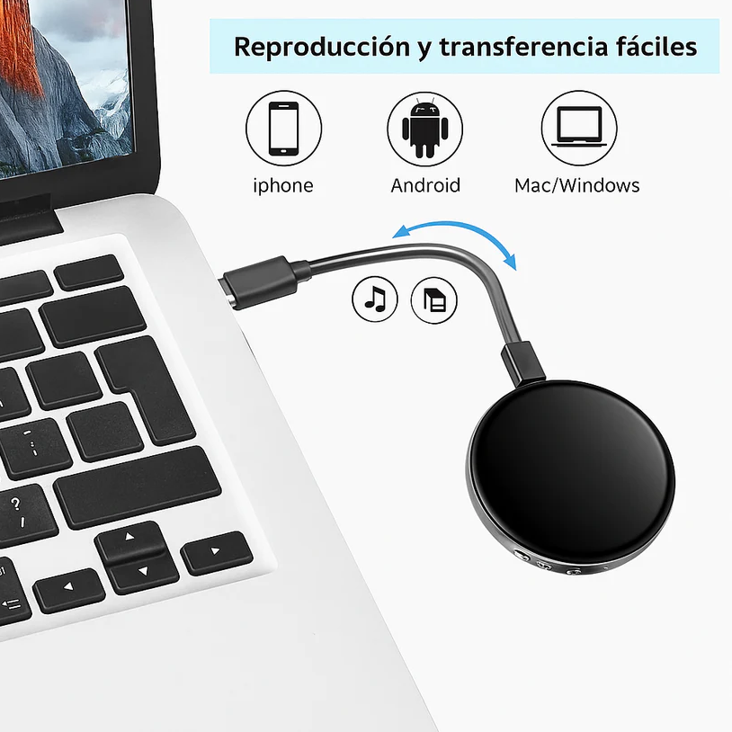 Grabadora de Voz Portátil | Alta Calidad | Fácil de Usar