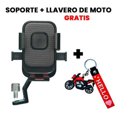 Soporte de celular universal para moto con llavero gratis