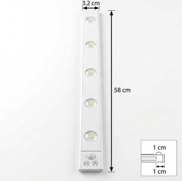 Barra de Luz LED Inalámbrica con Sensor de Movimiento 💡
