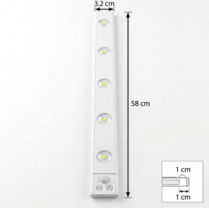 Barra de Luz LED Inalámbrica con Sensor de Movimiento 💡